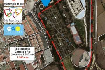 Segmentos de la prueba de atletismo y ciclismo del Duatlón Ciudad de Telde 2018 (Foto TA)